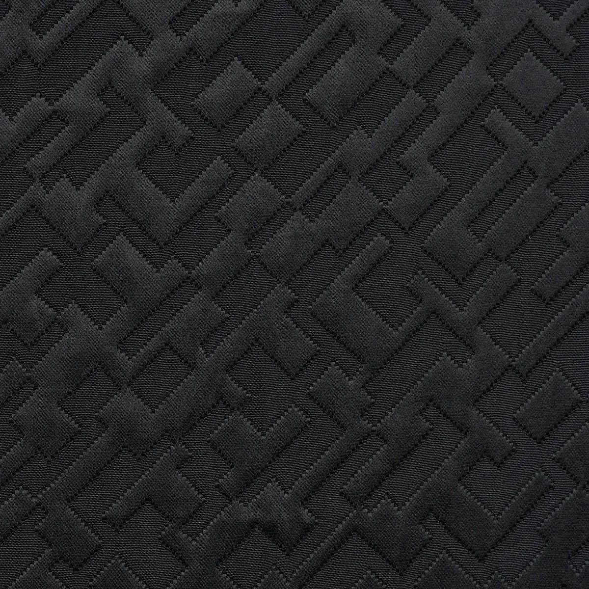 SALON MATELASSÉ SATIN Fabric – EBONY | Schumacher | Wallpape SALON MATELASSÉ SATIN fabric EBONY color by Schumacher