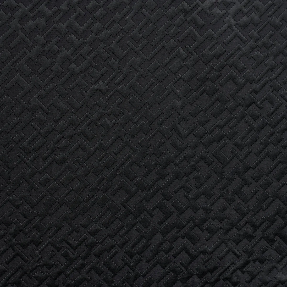 SALON MATELASSÉ SATIN Fabric – EBONY | Schumacher | Wallpape SALON MATELASSÉ SATIN fabric EBONY color by Schumacher