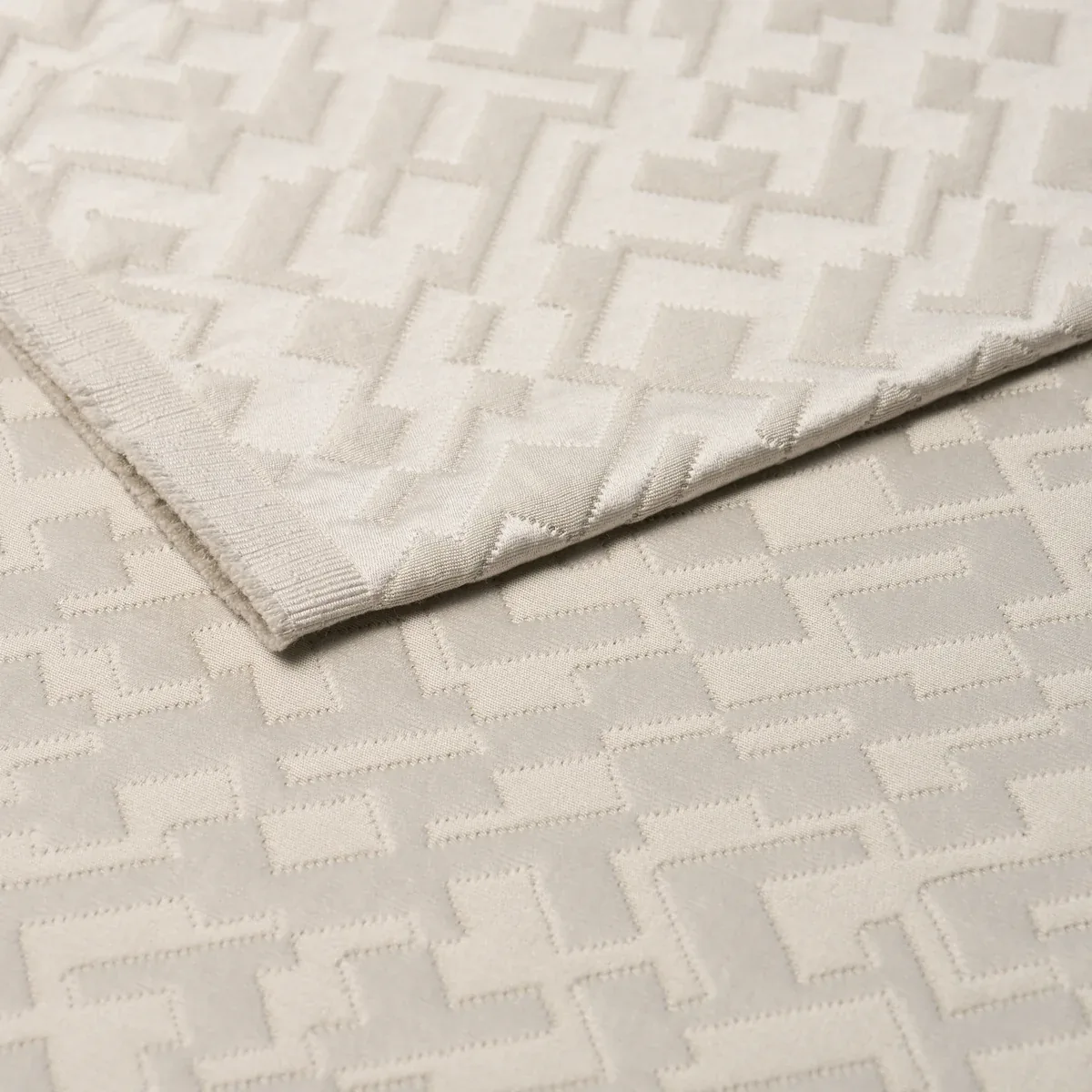 SALON MATELASSÉ SATIN Fabric – LIMESTONE | Schumacher | Wall SALON MATELASSÉ SATIN fabric LIMESTONE color by Schumacher