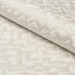 SALON MATELASSÉ SATIN fabric PEARL color by Schumacher
