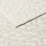 SALON MATELASSÉ SATIN fabric PEARL color by Schumacher