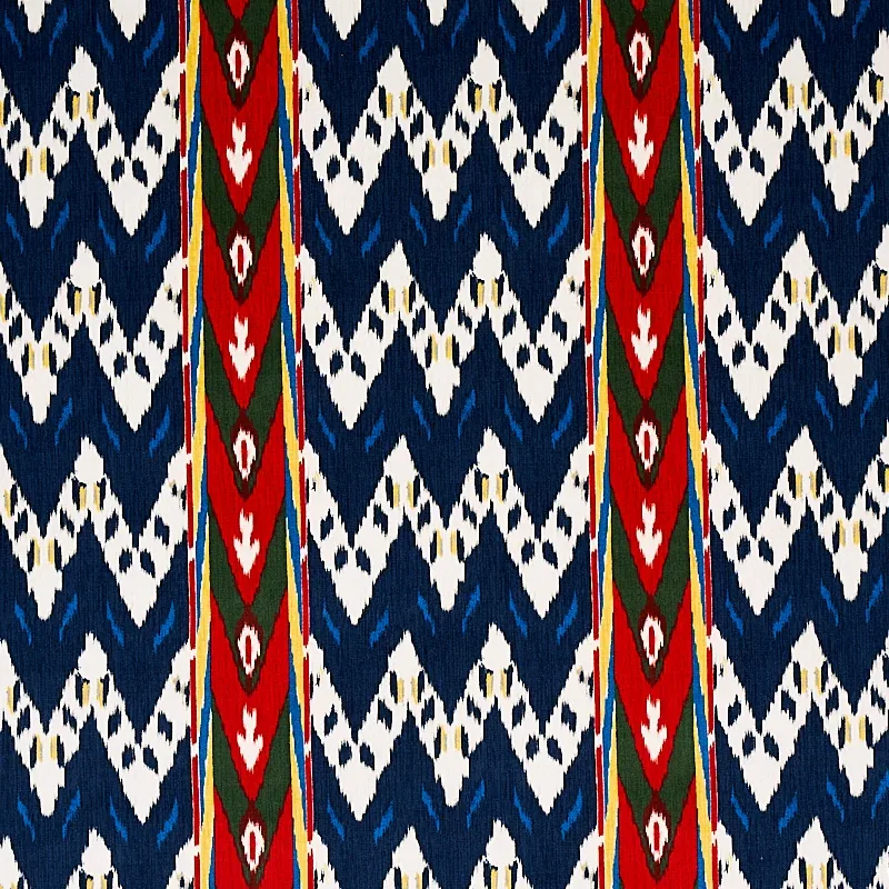 80242 | SAMAR IKAT VELVET – BLUE