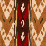 SAMAR IKAT VELVET fabric GOLD color by Schumacher