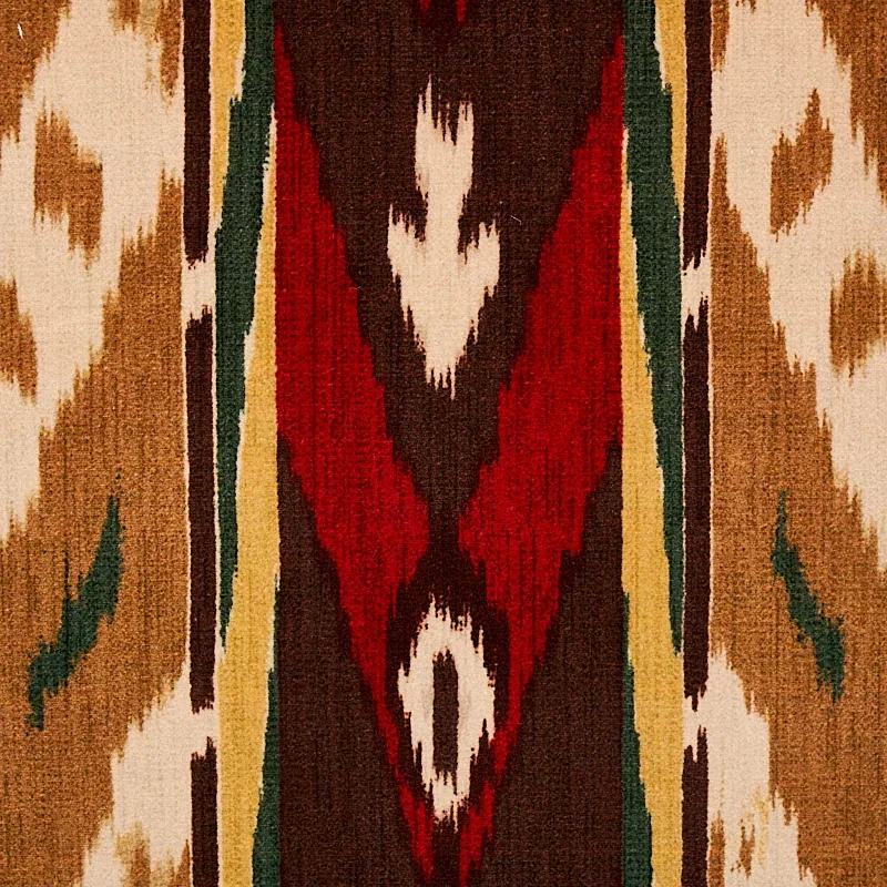 SAMAR IKAT VELVET fabric GOLD color by Schumacher