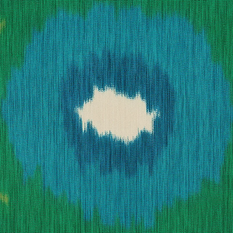 SAMARKAND IKAT II Fabric – EMERALD | Schumacher | Wallpaper SAMARKAND IKAT II fabric EMERALD color by Schumacher