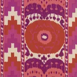 SAMARKAND IKAT II Fabric – RUBY | Schumacher | Wallpaper Twi SAMARKAND IKAT II fabric RUBY color by Schumacher
