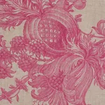 SAN CRISTOBAL TOILE fabric MAGENTA color by Schumacher