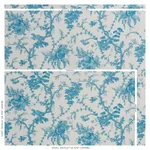 SAN CRISTOBAL TOILE Fabric – PEACOCK | Schumacher | Wallpape SAN CRISTOBAL TOILE fabric PEACOCK color by Schumacher