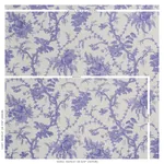 SAN CRISTOBAL TOILE fabric PURPLE color by Schumacher