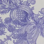 SAN CRISTOBAL TOILE fabric PURPLE color by Schumacher