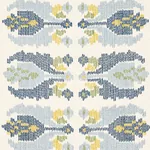 SANDOR STRIPE EMBROIDERY Fabric – CHAMBRAY | Schumacher | Wa SANDOR STRIPE EMBROIDERY fabric CHAMBRAY color by Schumacher