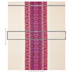SANDOR STRIPE EMBROIDERY Fabric – MAGENTA | Schumacher | Wal SANDOR STRIPE EMBROIDERY fabric MAGENTA color by Schumacher