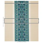 SANDOR STRIPE EMBROIDERY Fabric – PEACOCK | Schumacher | Wal SANDOR STRIPE EMBROIDERY fabric PEACOCK color by Schumacher
