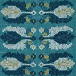 SANDOR STRIPE EMBROIDERY Fabric – PEACOCK | Schumacher | Wal SANDOR STRIPE EMBROIDERY fabric PEACOCK color by Schumacher