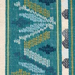 SANDOR STRIPE EMBROIDERY Fabric – PEACOCK | Schumacher | Wal SANDOR STRIPE EMBROIDERY fabric PEACOCK color by Schumacher