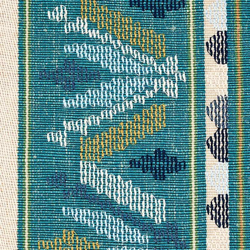 SANDOR STRIPE EMBROIDERY Fabric – PEACOCK | Schumacher | Wal SANDOR STRIPE EMBROIDERY fabric PEACOCK color by Schumacher