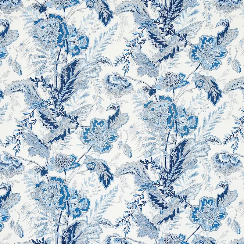 SANDOWAY VINE fabric DELFT color by Schumacher
