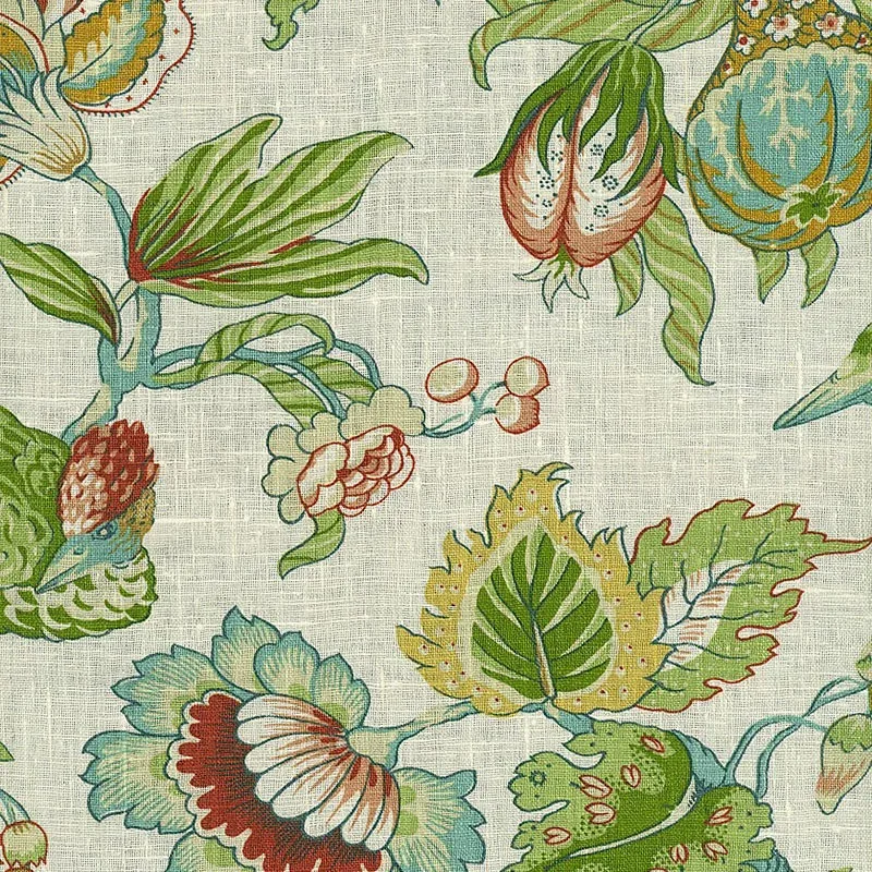SANDRINGHAM fabric CREAM color by Schumacher