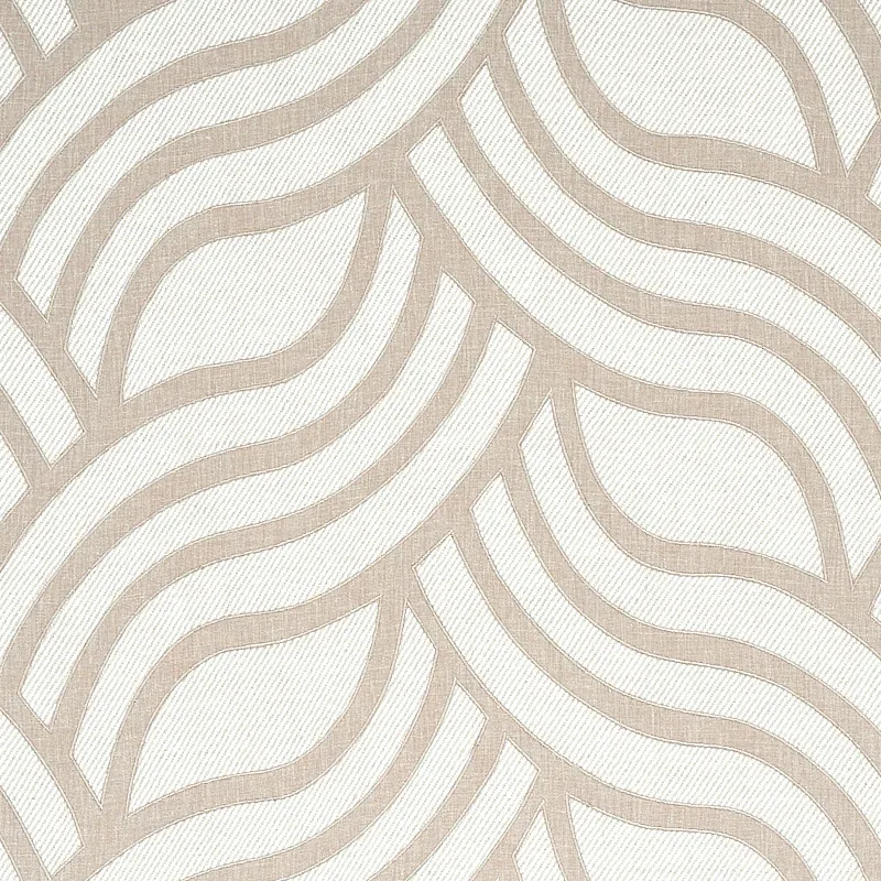 SANGOMAR APPLIQUÉ Fabric – BROWN | Schumacher | Wallpaper Tw SANGOMAR APPLIQUÉ fabric BROWN color by Schumacher