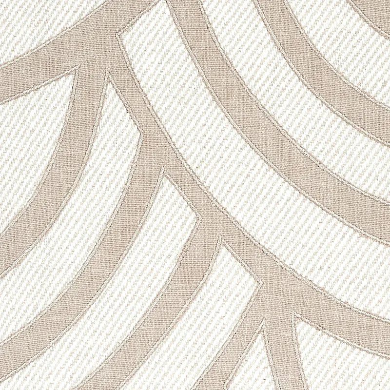 SANGOMAR APPLIQUÉ Fabric – BROWN | Schumacher | Wallpaper Tw SANGOMAR APPLIQUÉ fabric BROWN color by Schumacher