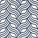 SANGOMAR APPLIQUÉ Fabric – NAVY | Schumacher | Wallpaper Twi SANGOMAR APPLIQUÉ fabric NAVY color by Schumacher