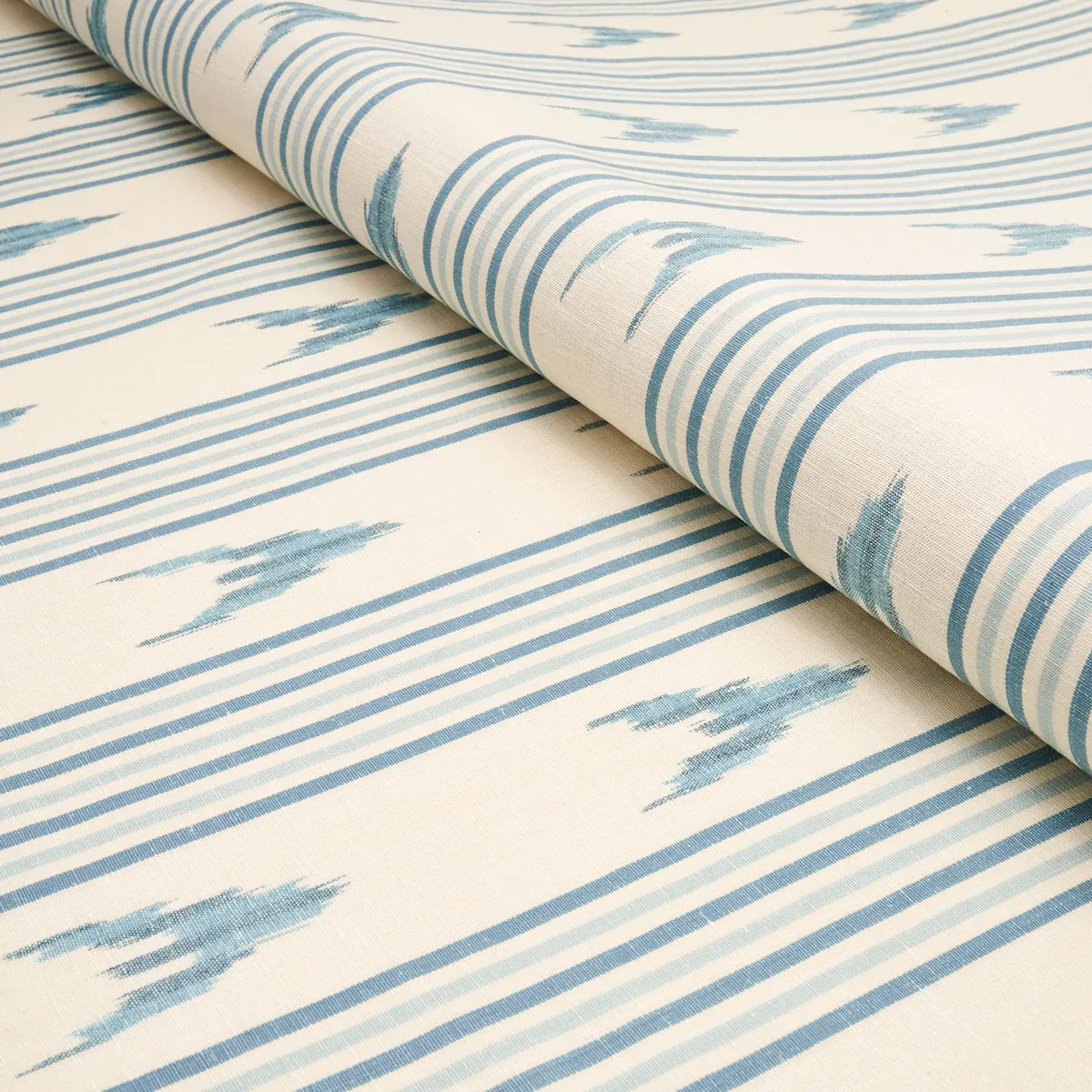 SANTA BARBARA IKAT Fabric – CHINA BLUE | Schumacher | Wallpa SANTA BARBARA IKAT fabric CHINA BLUE color by Schumacher