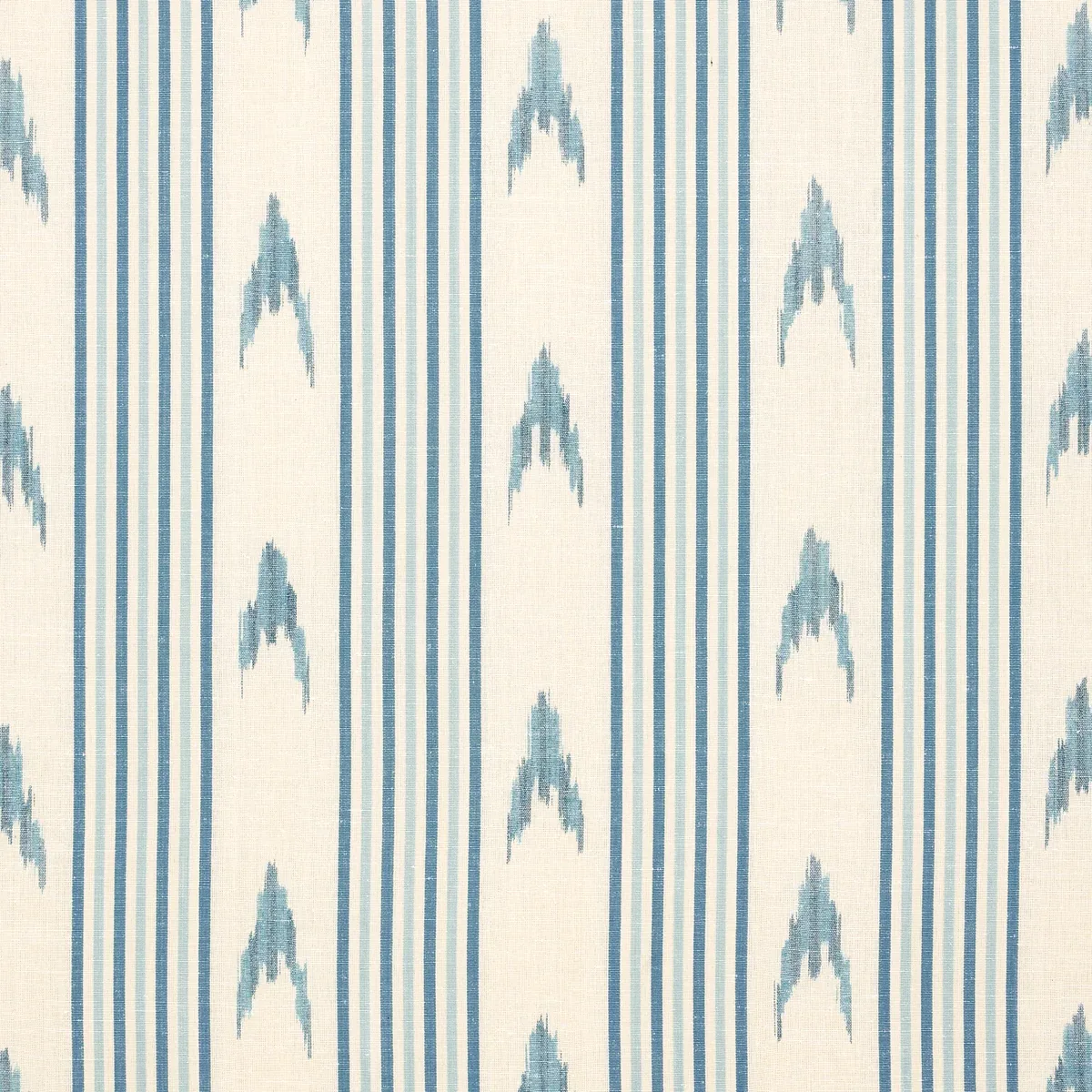 SANTA BARBARA IKAT fabric CHINA BLUE color by Schumacher