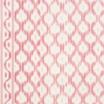 SANTA MONICA IKAT fabric FADED RED color by Schumacher