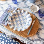 SANTA MONICA IKAT Fabric – INDIGO | Schumacher | Wallpaper T SANTA MONICA IKAT fabric INDIGO color by Schumacher