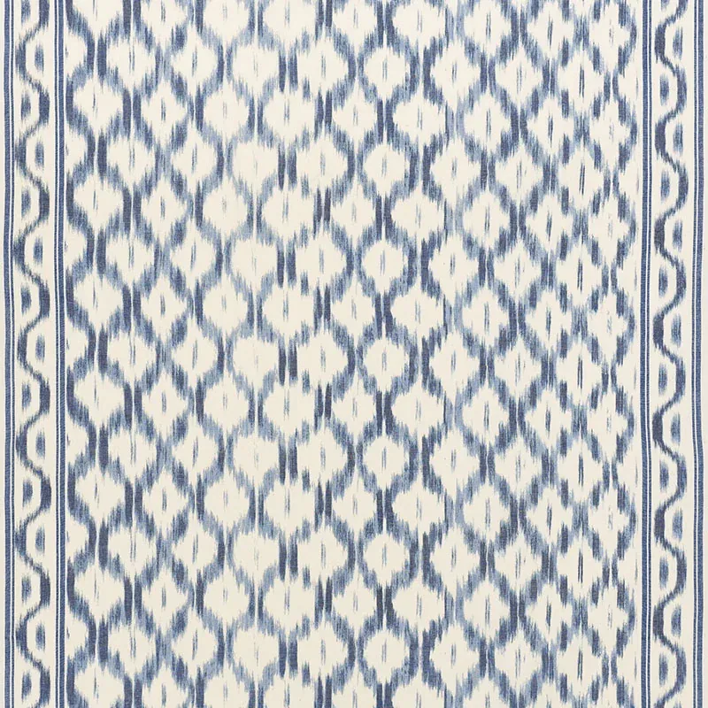 SANTA MONICA IKAT fabric INDIGO color by Schumacher