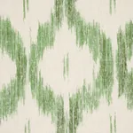 SANTA MONICA IKAT Fabric – LEAF GREEN | Schumacher | Wallpap SANTA MONICA IKAT fabric LEAF GREEN color by Schumacher
