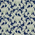SANTAREM Fabric – NAVY | Schumacher | Wallpaper Twins SANTAREM fabric NAVY color by Schumacher