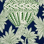 SANTAREM Fabric – NAVY | Schumacher | Wallpaper Twins SANTAREM fabric NAVY color by Schumacher