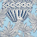 SANTAREM Fabric – SKY | Schumacher | Wallpaper Twins SANTAREM fabric SKY color by Schumacher