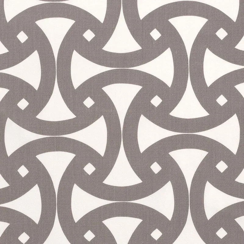 SANTORINI PRINT INDOOR/OUTDOOR fabric FOG color by Schumacher