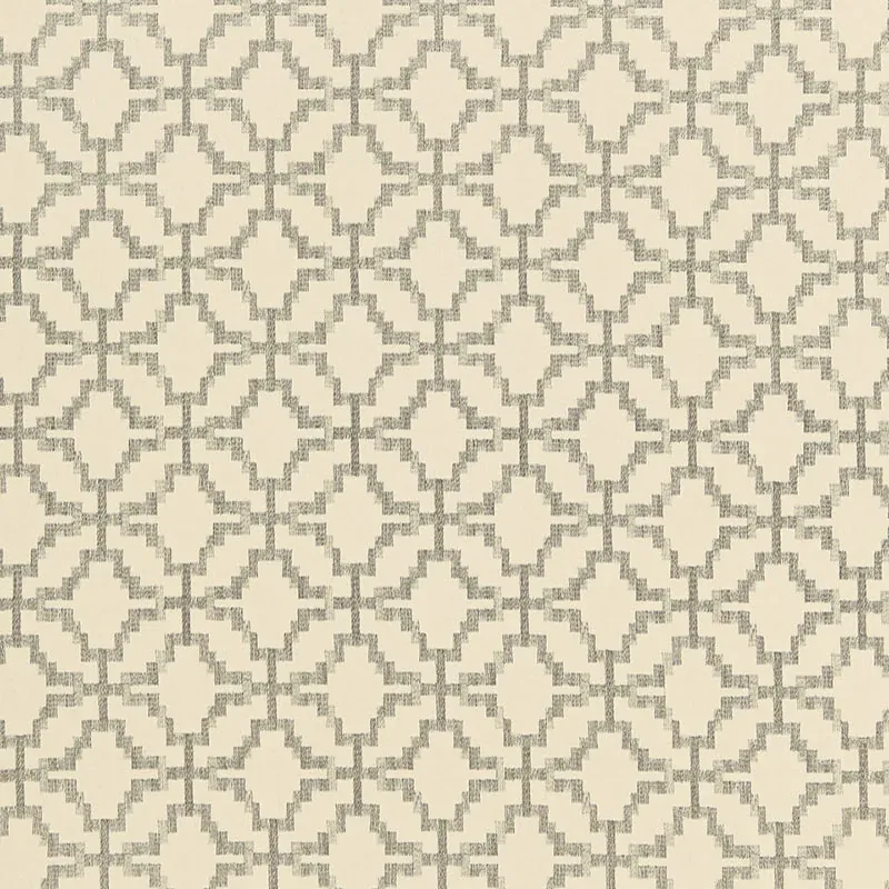 Sarana Linen Embroidery fabric OATMEAL color by Schumacher