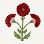 Saranda Flower Embroidery Fabric – CARDINAL | Schumacher | W Saranda Flower Embroidery fabric CARDINAL color by Schumacher