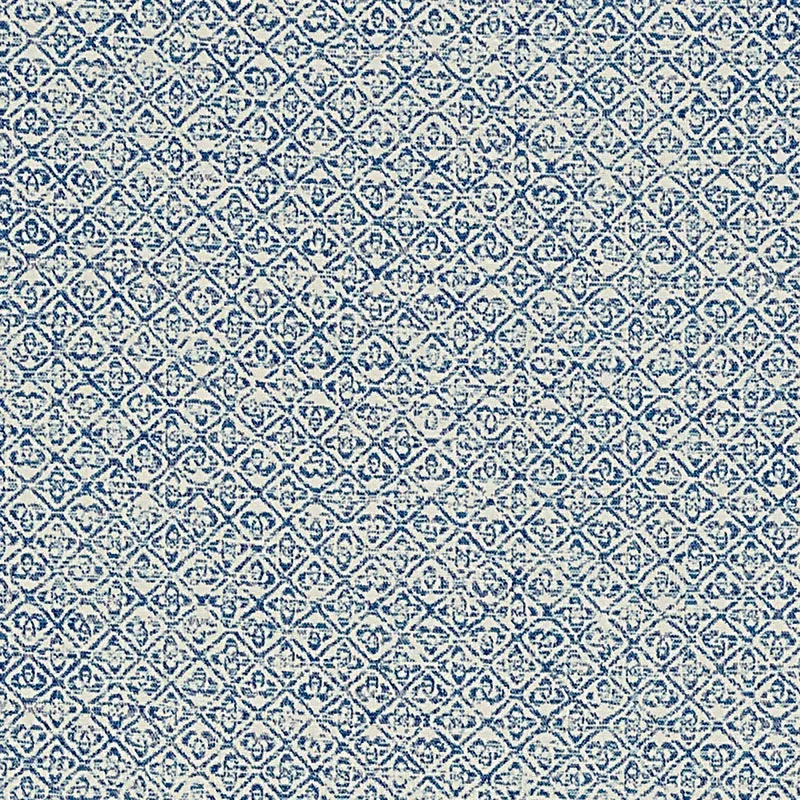 SARONG WEAVE INDOOR/OUTDOOR fabric INDIGO color by Schumacher