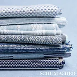 SARONG WEAVE INDOOR/OUTDOOR Fabric – INDIGO | Schumacher | W SARONG WEAVE INDOOR/OUTDOOR fabric INDIGO color by Schumacher