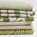 SARONG WEAVE INDOOR/OUTDOOR fabric LEAF color by Schumacher