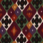 SASHA DIAMOND IKAT Fabric – JADE AND PLUM | Schumacher | Wal SASHA DIAMOND IKAT fabric JADE AND PLUM color by Schumacher