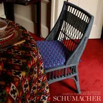 SASHA DIAMOND IKAT Fabric – JADE AND PLUM | Schumacher | Wal SASHA DIAMOND IKAT fabric JADE AND PLUM color by Schumacher