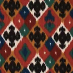 SASHA DIAMOND IKAT Fabric – ROSE AND SAFFRON | Schumacher | SASHA DIAMOND IKAT fabric ROSE AND SAFFRON color by Schumacher