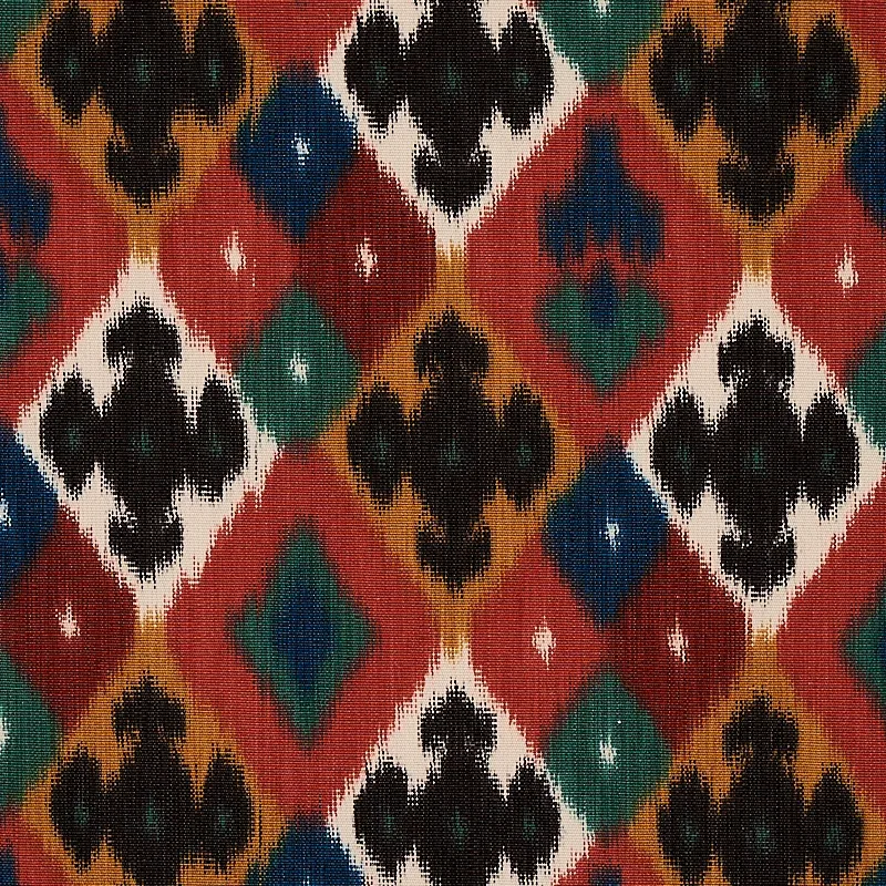 SASHA DIAMOND IKAT Fabric – ROSE AND SAFFRON | Schumacher | SASHA DIAMOND IKAT fabric ROSE AND SAFFRON color by Schumacher
