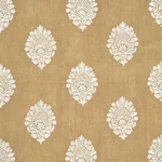 SAVANNA JUTE EMBROIDERED SHEER fabric JUTE color by Schumacher