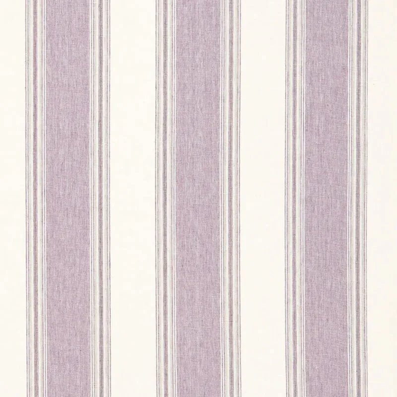 SAVANNAH LINEN STRIPE fabric LAVENDER color by Schumacher