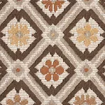 SAVONNERIE TAPESTRY fabric BROWN color by Schumacher