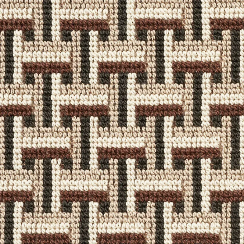 SAXON ÉPINGLÉ Fabric – CINDER | Schumacher | Wallpaper Twins SAXON ÉPINGLÉ fabric CINDER color by Schumacher
