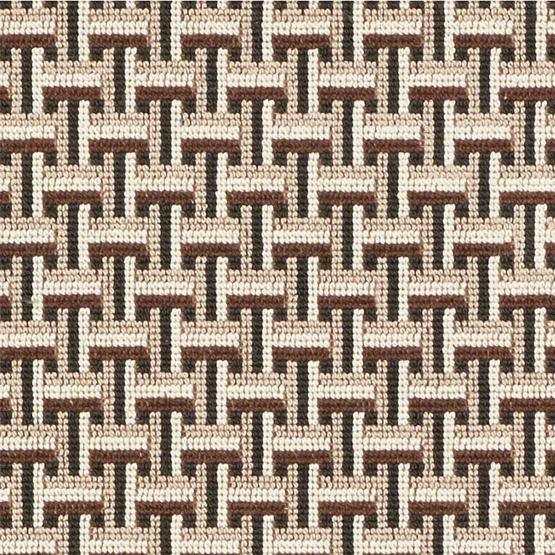 SAXON ÉPINGLÉ fabric CINDER color by Schumacher