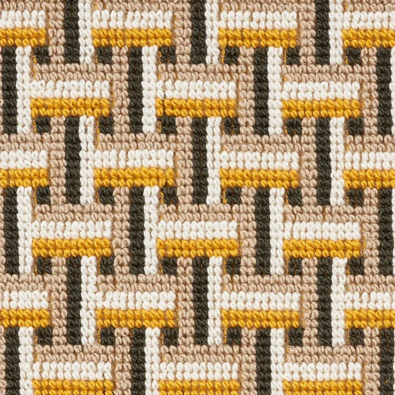 SAXON ÉPINGLÉ Fabric – OCHRE | Schumacher | Wallpaper Twins SAXON ÉPINGLÉ fabric OCHRE color by Schumacher